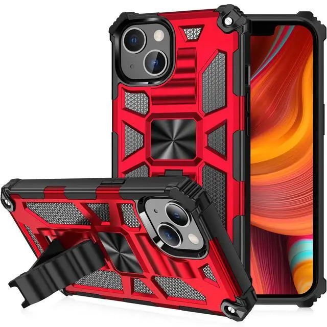 Alt view image 3 of 7 - Apple iPhone 13 Armor Case Kickstand & Magnetic Mount