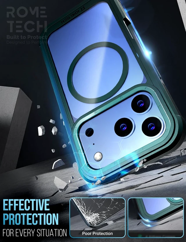 Alt view image 7 of 7 - Apple iPhone 18 Pro Max Defender Crystal Case With invisible Magsafe