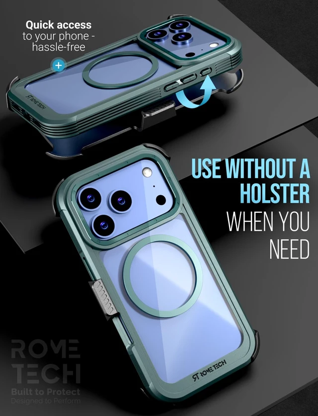 Alt view image 4 of 7 - Apple iPhone 18 Pro Max Defender Crystal Case With invisible Magsafe