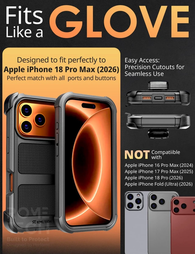 Alt view image 2 of 7 - Apple iPhone 18 Pro Max Defender Rugged Case