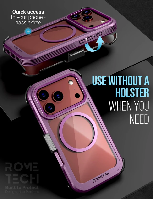 Alt view image 4 of 7 - Apple iPhone 18 Pro Defender Crystal Case With invisible Magsafe