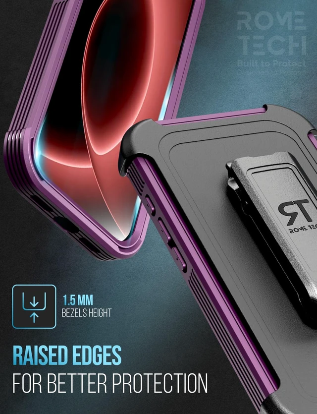 Alt view image 6 of 7 - Apple iPhone 18 Pro Defender Crystal Case With invisible Magsafe