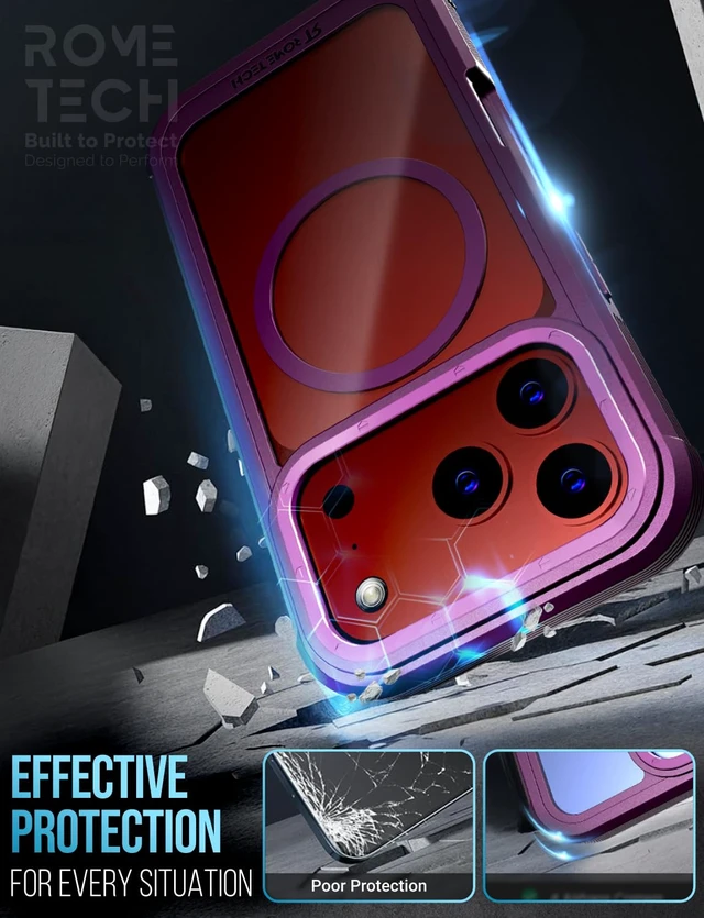 Alt view image 7 of 7 - Apple iPhone 18 Pro Defender Crystal Case With invisible Magsafe