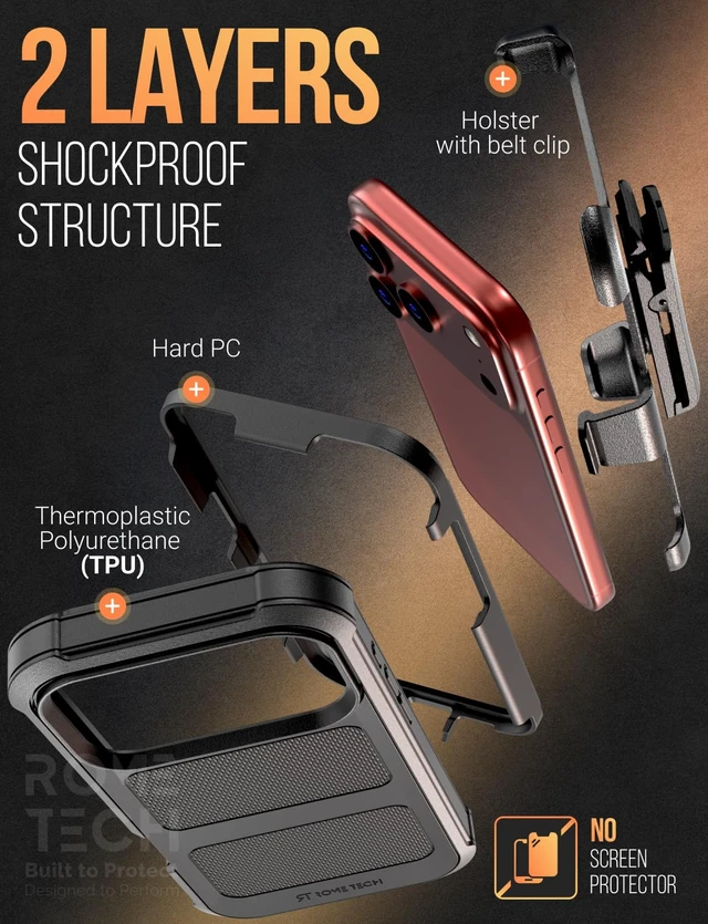 Alt view image 3 of 7 - Apple iPhone 18 Pro Defender Rugged Case