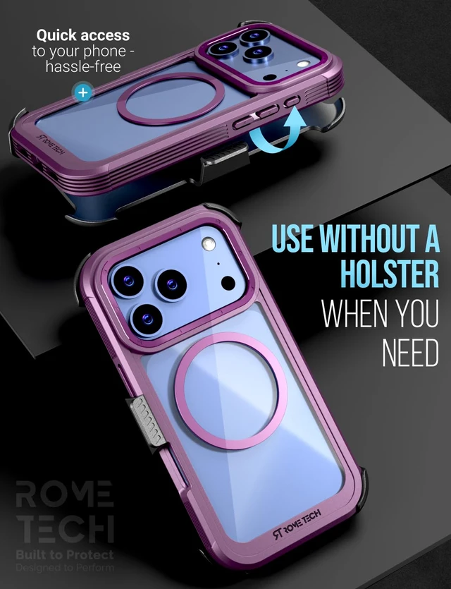 Alt view image 4 of 7 - Apple iPhone 18 Pro Max Defender Crystal Case With invisible Magsafe