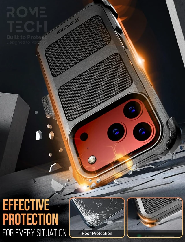 Alt view image 7 of 7 - Apple iPhone 18 Pro Defender Rugged Case