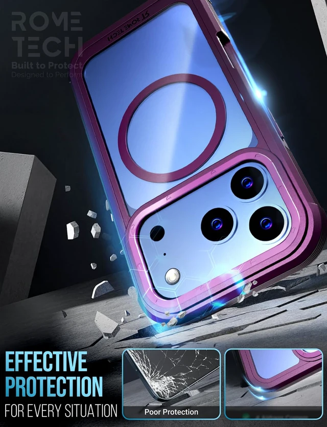 Alt view image 7 of 7 - Apple iPhone 18 Pro Max Defender Crystal Case With invisible Magsafe