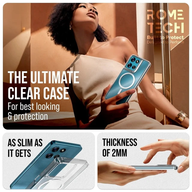 Alt view image 2 of 5 - Case for Moto G Play 5G (2025) - Shockproof Protection Yellowing Resistant Basic Phone Case Compatible with G Play 5G (2025) - Clear