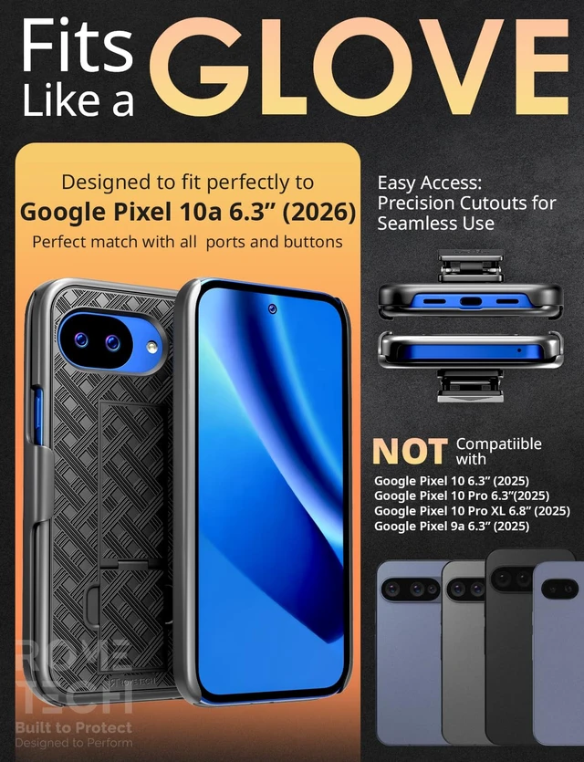 Alt view image 2 of 7 - Google Pixel 10a Belt Clip Holster Phone Case
