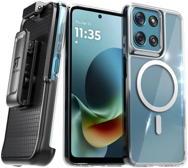 Main image of Motorola Moto G Play 2026/G 2025/2026 Hybrid TPU Acrylic w/Magsafe w/Holster