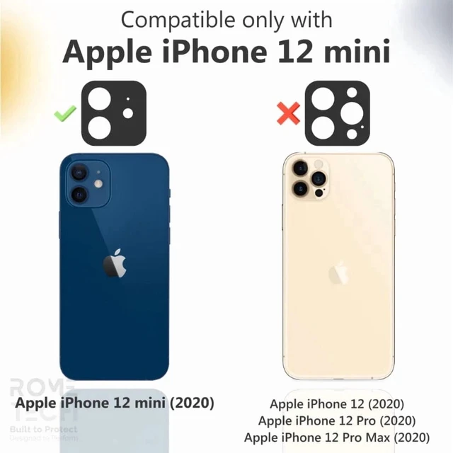 Alt view image 2 of 5 - For Apple iPhone 12 Mini Shell Holster Combo Case - Black + 3-Pack Glass Screen Protector