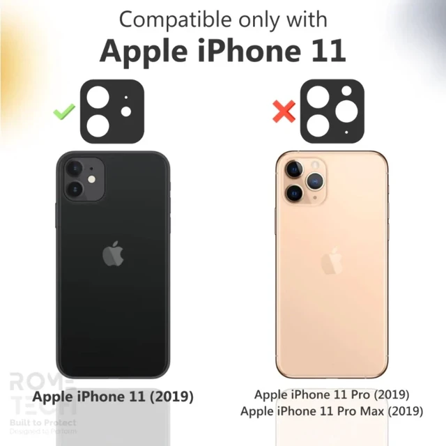 Alt view image 3 of 4 - Rome Tech Apple iPhone 11 Shell Holster Combo Case - Black + 3-Pack Glass Screen Protector