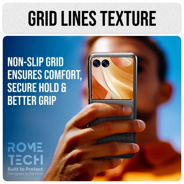 Alt view image 3 of 4 - Motorola Razr 50 / Razr (2024) Belt Clip Holster Phone Case + 3-Pack Glass Screen Protector