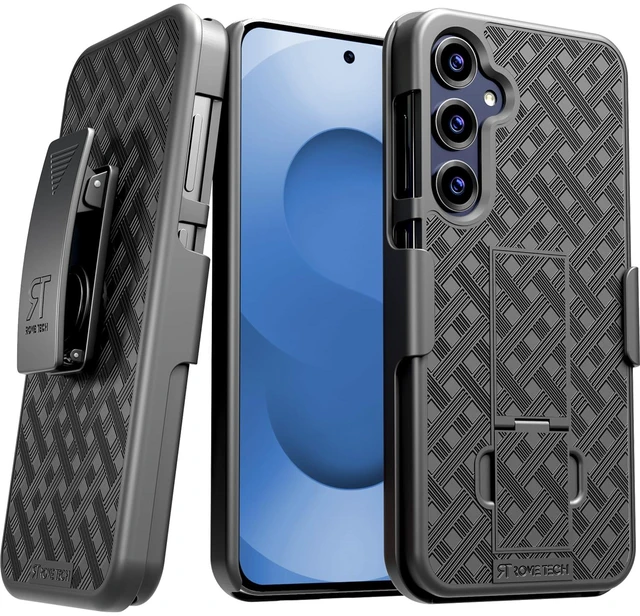 Main image of Rome Tech Shell Holster Combo Case for Samsung Galaxy S25 Plus & TPG Bundle - Black