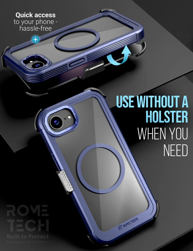 Alt view image 4 of 7 - Apple iPhone 17e/16e Defender Crystal Case With invisible Magsafe