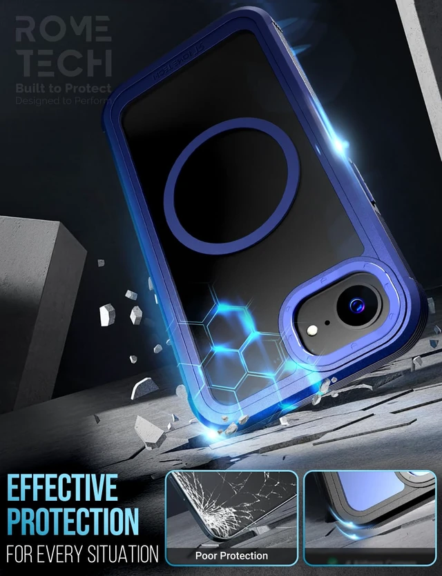Alt view image 7 of 7 - Apple iPhone 17e/16e Defender Crystal Case With invisible Magsafe