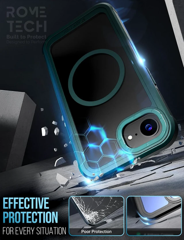 Alt view image 7 of 7 - Apple iPhone 17e/16e Defender Crystal Case With invisible Magsafe