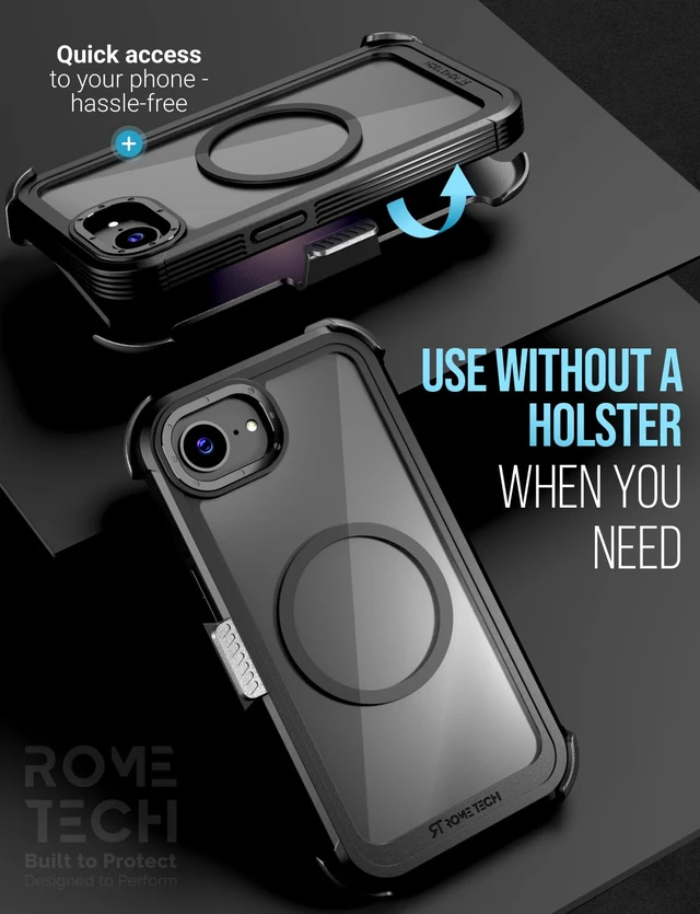 Alt view image 4 of 7 - Apple iPhone 17e/16e Defender Crystal Case With invisible Magsafe