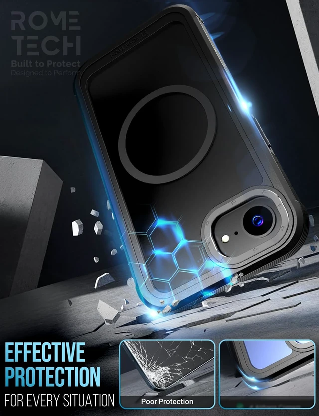 Alt view image 7 of 7 - Apple iPhone 17e/16e Defender Crystal Case With invisible Magsafe