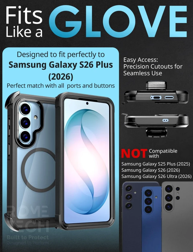 Alt view image 2 of 7 - Samsung Galaxy S26 Plus Crystal Case With invisible Magsafe