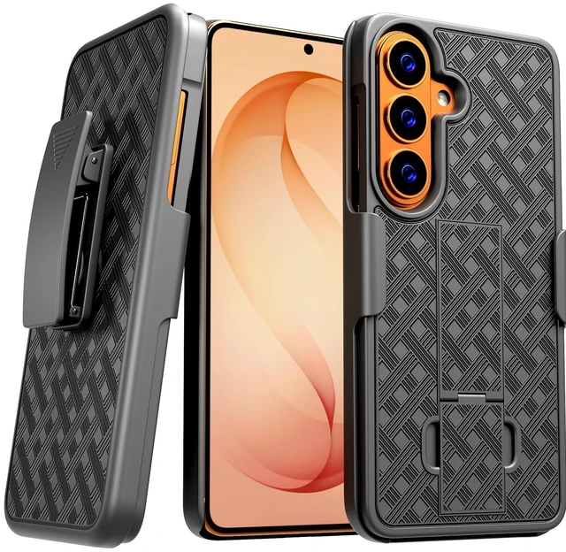 Main image of Rome Tech Shell Holster Combo Case for Samsung Galaxy S26 Plus & TPG Bundle - Black