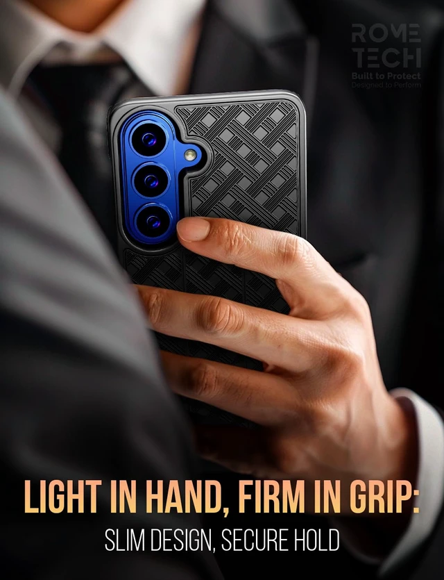 Alt view image 6 of 6 - Rome Tech Shell Holster Combo Case for Samsung Galaxy S26 & TPG Bundle - Black