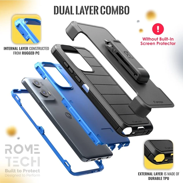 Alt view image 3 of 6 - Motorola Moto G Stylus 5G (2024) Defender Case