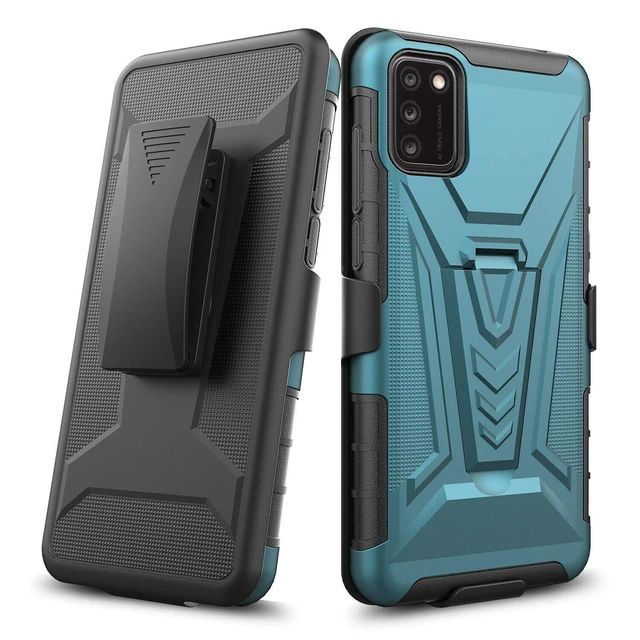 Alt view image 7 of 7 - TCL 20A 5G Dual-Layer Holster Case with Kickstand