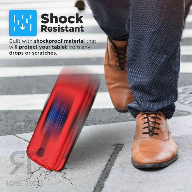 Alt view image 4 of 4 - Designed for TCL Flip 2 (Tracfone T408DL) / Unlocked 4058G / Canada 4058E Case with Belt Clip Holster - Kickstand Cover Phone Case - Red