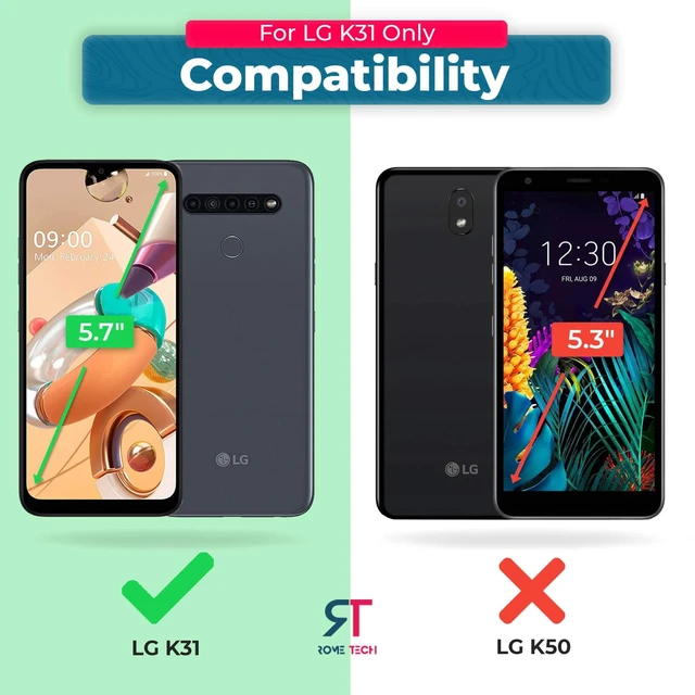 Alt view image 2 of 6 - LG K31 Belt Clip Holster Phone Case