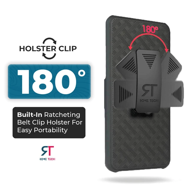 Alt view image 3 of 6 - LG K31 Belt Clip Holster Phone Case