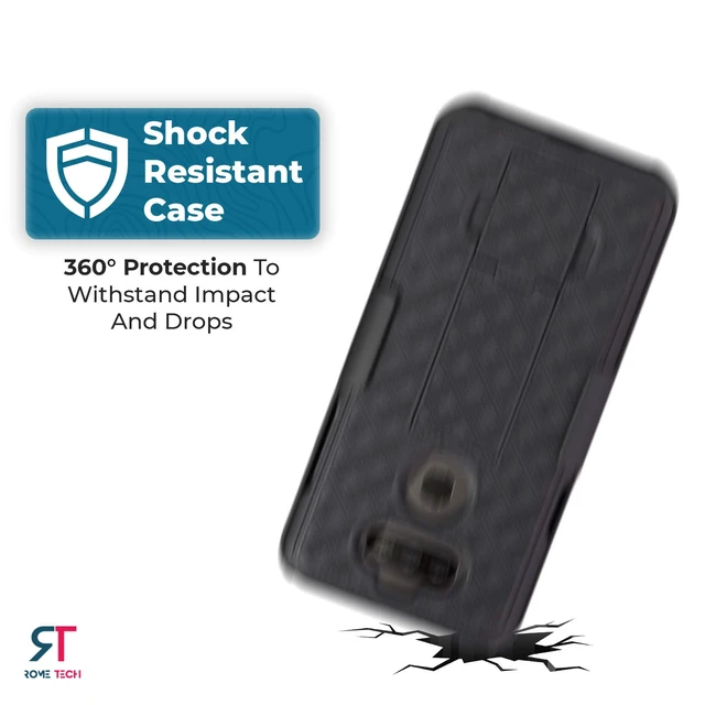 Alt view image 6 of 6 - LG K31 Belt Clip Holster Phone Case
