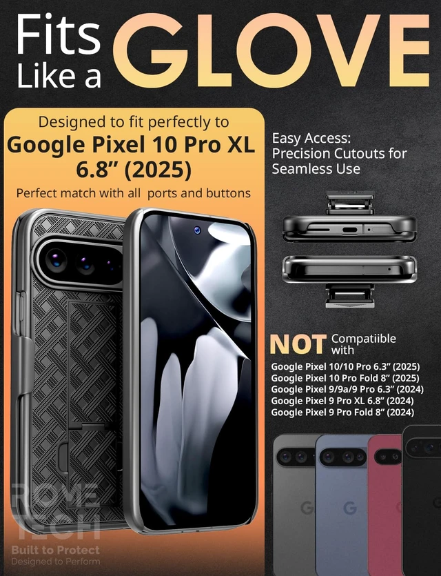 Alt view image 2 of 5 - Google Pixel 10 Pro XL Belt Clip Holster Phone Case