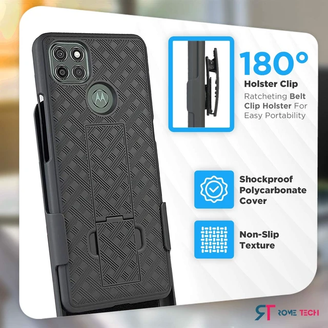 Alt view image 3 of 5 - Motorola Moto G9 Power 6.8" (2020) Belt Clip Holster Phone Case
