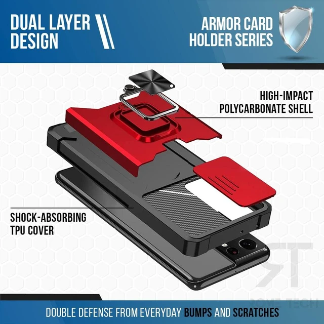 Alt view image 3 of 6 - Google Pixel 5a 5G Armor Card Slot Case