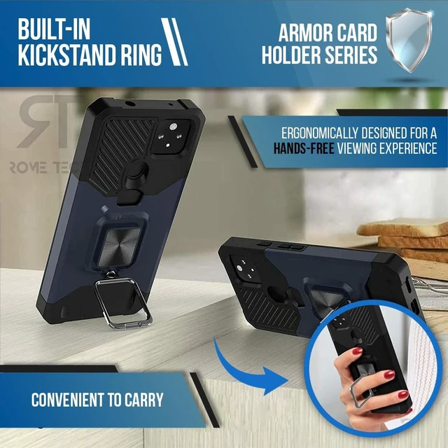 Alt view image 4 of 6 - Google Pixel 5a 5G Armor Card Slot Case