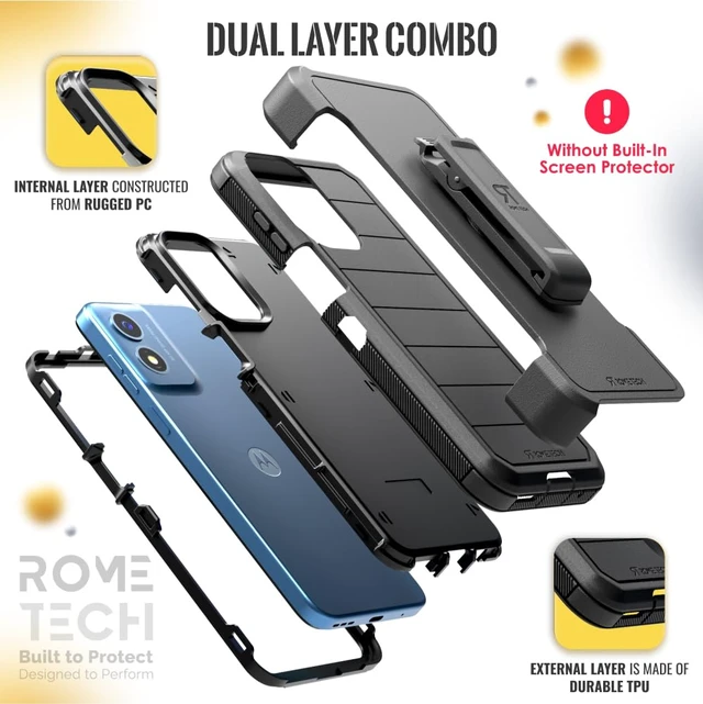Alt view image 3 of 6 - Motorola Moto G Play 4G (2024) Defender Case