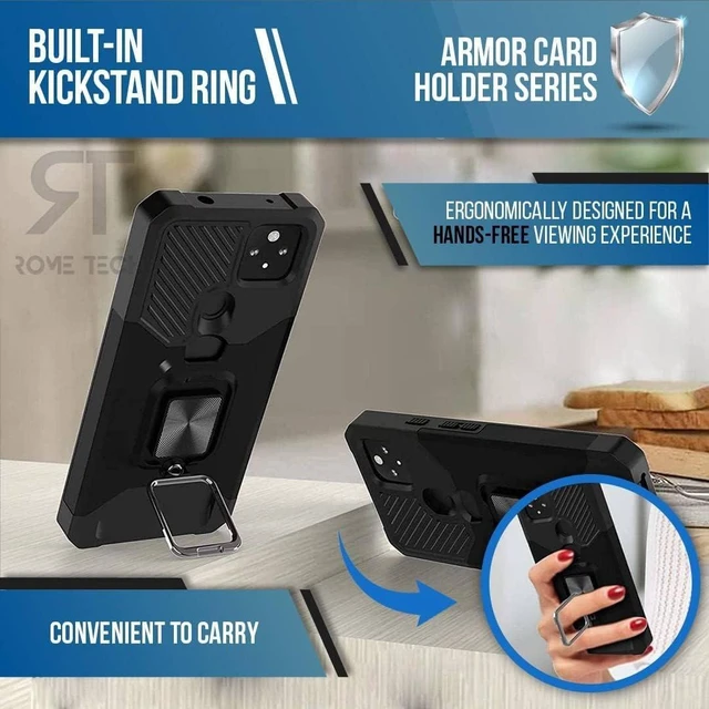 Alt view image 4 of 7 - Google Pixel 5a 5G (2021) Armor Card Slot Case