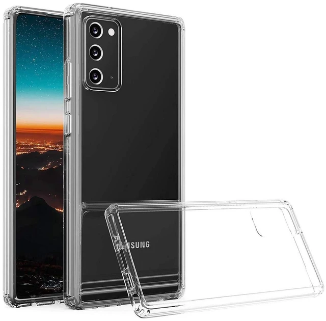 Main image of Clear Case for Samsung Galaxy Note 20 5G - Blue Screen/Light Protector with Application Tray Included - Ultra Thin Protective Clarity Case - Wireless Charging Compatible