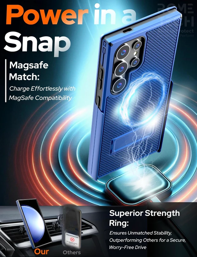 Alt view image 5 of 7 - Samsung Galaxy S24 Ultra Magsafe Holster Phone Case With Belt Clip