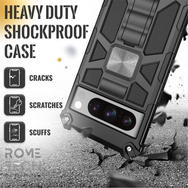 Alt view image 6 of 6 - Google Pixel 8 Pro Armor Case with Ring & Magnetic Mount