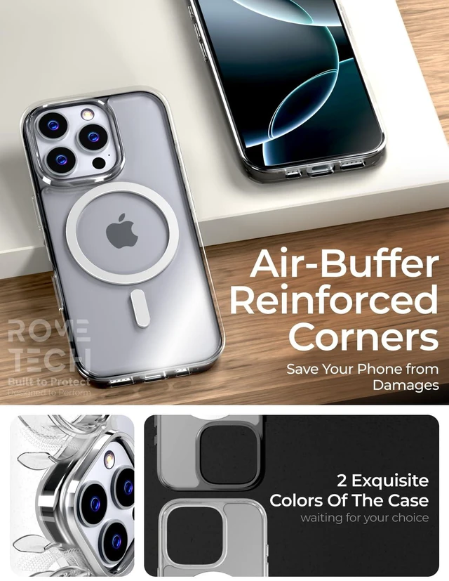 Alt view image 2 of 3 - Samsung Galaxy S25 Hybrid Shockproof Clear Slim Acrylic Case with MagSafe