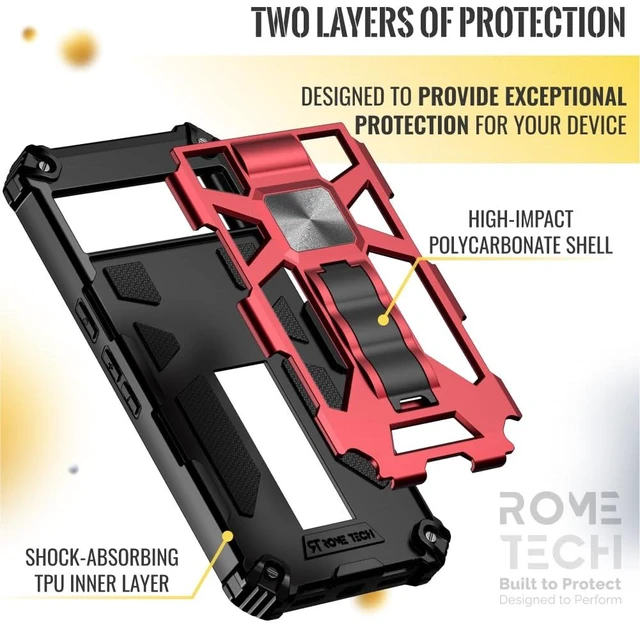 Alt view image 3 of 6 - Google Pixel 8 Armor Case with Kickstand & Magnetic Mount