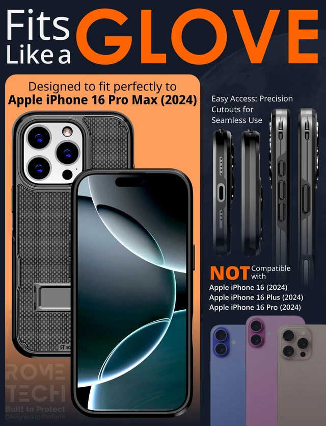 Alt view image 2 of 7 - Apple iPhone 16 Pro Max Magsafe Holster Phone Case With Belt Clip