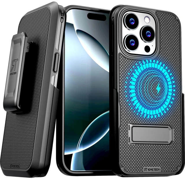 Main image of Apple iPhone 16 Pro Magsafe Holster Phone Case With Belt Clip