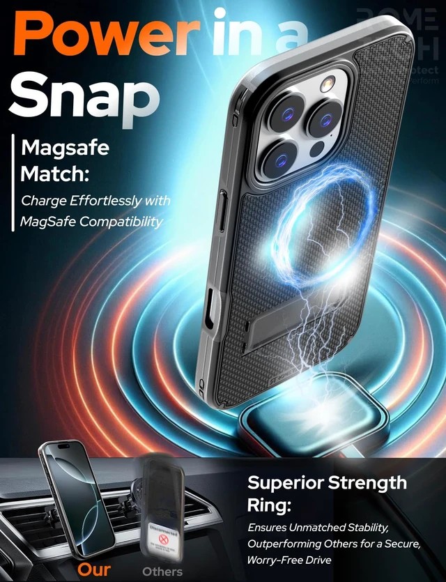 Alt view image 5 of 7 - Apple iPhone 16 Pro Magsafe Holster Phone Case With Belt Clip