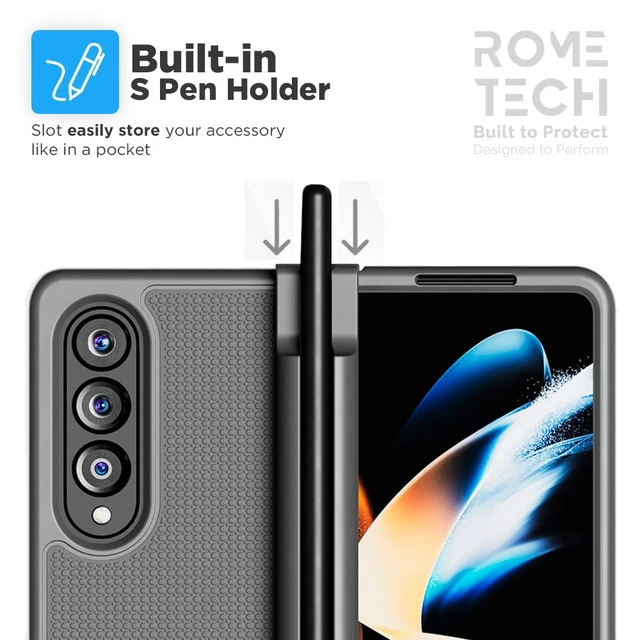 Alt view image 3 of 7 - Samsung Galaxy Z Fold 4 Belt Clip Holster Phone Case (Hinge Protector Edition)