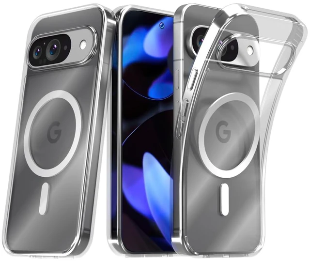 Main image of Google Pixel 9 / 9 Pro 6.3"(2024) Hybrid Shockproof Clear Slim Acrylic Case with MagSafe