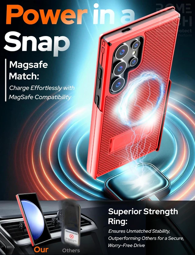 Alt view image 5 of 6 - Samsung Galaxy S24 Ultra Magsafe Holster Phone Case With Belt Clip
