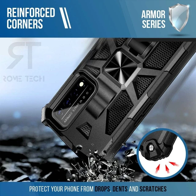 Alt view image 6 of 7 - T-Mobile REVVL V+ 5G Armor Case Kickstand & Magnetic Mount